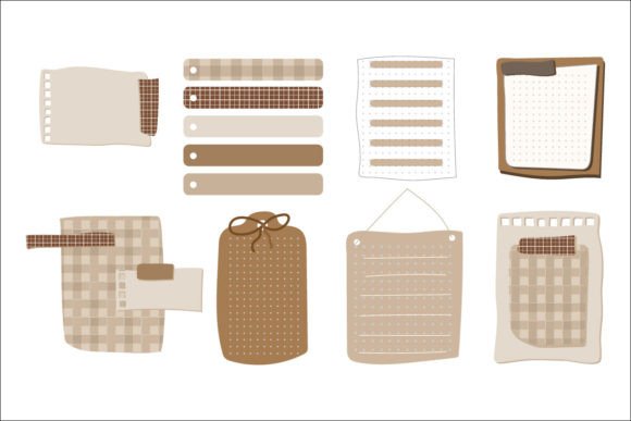 Download 8 Scrapbooking Elements with Checkered - Scrapbook Collection