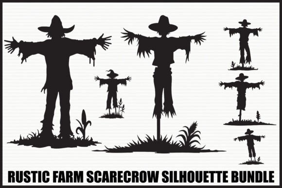 Download Rustic Farm Scarecrow Bundle - Farm scarecrow Collection