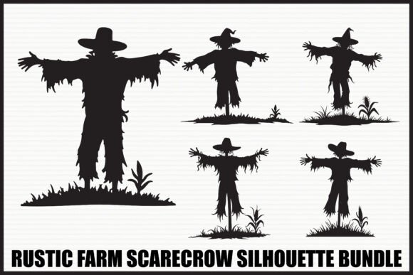 Download Rustic Farm Scarecrow Bundle - Farm scarecrow Collection